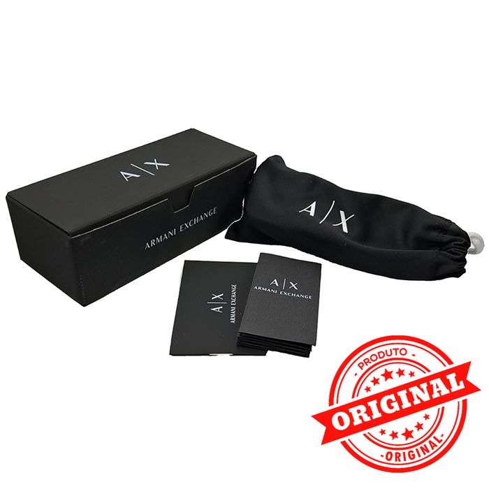 Óculos de Sol AX masculino marrom preto 0AX4147S 83588756 - aconfianca